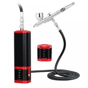 휴대용기포기 낚시 기포 발생기 무소음 무선 에어 브러시 압축기 키트 배터리 교체 슈퍼 작업 스프레이 건