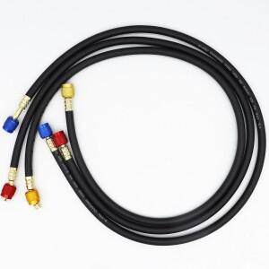 호환 AC 충전 호스 세트  HVAC 에어컨 냉매 R410A  1/4 인치 SAE 800 PSI  R134A  R12  R502