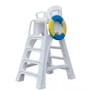 수영장 안전요원 펜션 높은의자 구조 가드 풀장 플라스틱 전망대