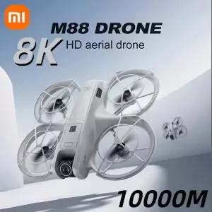 드론액세서리 Xiaomi M88 드론 HD 8K 듀얼 카메라 전문 항공 사진 호버링 제스처 촬영 접이식 쿼드콥터 New