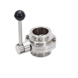 호환 3/4 1 1-1/4 1-1/2 2 3 스테인리스 스틸 SS304 위생 트라이 클램프 나비 밸브  유제품 수제 맥주