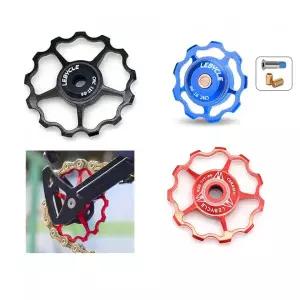 자전거행어 변속기 자전거 풀리 휠 9T11T13T15T 기어 세라믹스틸 베어링 알루미늄 합금 Mountain Road Bike