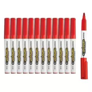 [문구/오피스] 굵은 유성 사인펜 12자루 레드 필기용 네임펜 1P