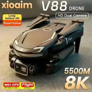 드론액세서리 Xiaomi V88 드론 8K 5G GPS 전문 HD 항공 사진 항공기 듀얼 카메라 Quadcopter UAV
