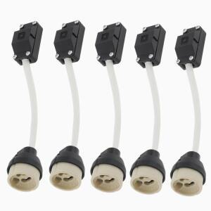 5pcs GU10 램프 홀더 2A 250V 세라믹 램프베이스 커넥터 할로겐 LED 전구 통 터미널 박스 소켓 어댑터