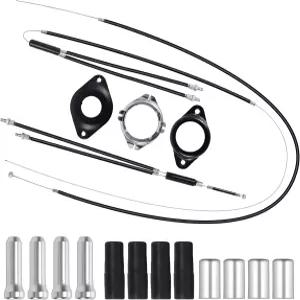 스피너 로터가 완비된 BMX 바이크 자이로 브레이크 케이블 전면 후면 상부 하부 라인 세트 와이어 및