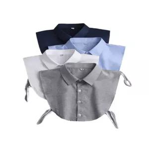 셔츠카라 여성용 정장 블라우스 셔츠 페이크 넥카라