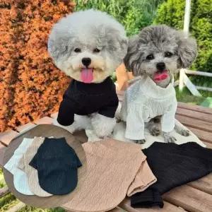 강아지 외출복 유치원복 산책복 실내복 폴라티 XS~XL