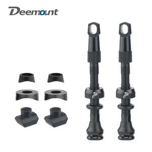 호환 자전거 튜브리스 타이어 밸브 카본 림 프레스타 40 50 65 80mm 니플 탈착식 황동 코어 MTB 에어 캡 포