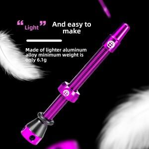 호환 OFFBONDAGE 자전거 F/V 튜브리스 밸브 Presta 45/65/80mm 알루미늄 합금 초경량 공기 mtb 액세서리