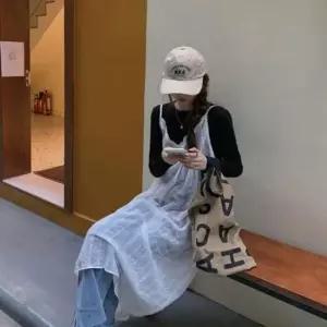 [SBD] 시스루뷔스티에 셔츠 레이어드룩 가디건 롱나시