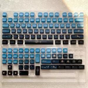초슬림 로우 프로파일 다크네이비 그린 징 선형 키캡 레드 핫 기계식 브라운 로우프로파일