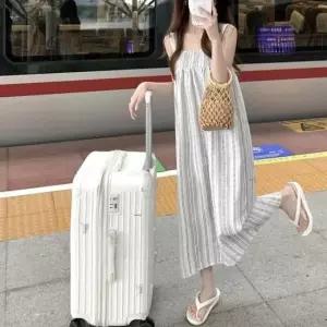 [SBD] 밴딩 바캉스 나시 데일리 롱원피스 패턴 스트라이프