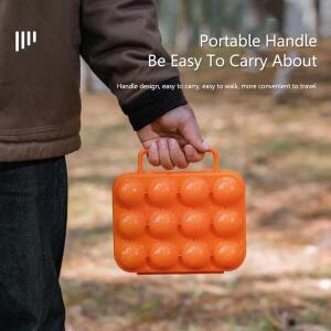 휴대용 호환 야외 캠핑 피크닉 계란 보관함 가정용 호환 주방 정리함 거치대 용기 케이스 6/12 그리드