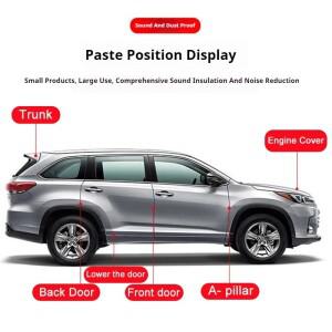 자동차 도어 씰 스트립 고무 소음 방지 Weatherstrip 방음 Honda CR-V 2004-2024 용 강력한 접착제