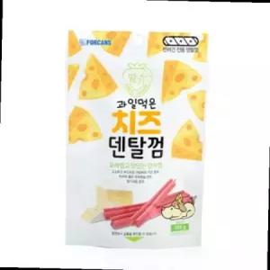 강아지치즈 개껌 과일먹은 치즈덴탈껌 딸기 100g
