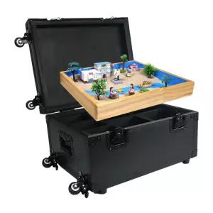 모래놀이상자 이동식 휴대용 교구샌드아트 심리치료 모래판 샌드박스 세트 풀세트