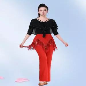 사교 라인 댄스팬츠 모던 댄스바지 라틴 방송 여성 줌바