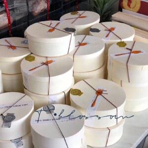 바스크 치즈케이크 박스 케익 미니 1호 상자 포장 원형