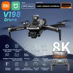 드론액세서리 Xiaomi Mijia V198GPS 드론 4K Profesional FPV 브러시리스 레이저 장애물 회피 공중 접이식