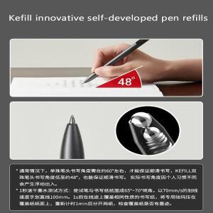 KACO 젤 펜 프레스 서명 편지지 금속 클립 0.5mm 검정 잉크 Quicking 건조 대용량 800M  쓰기