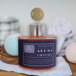 더허브스토리 아로마 디퓨저 라벤더 120ml 선물용 자인디 실내방향제 탈취제 용방향제 오일 이사 집들이