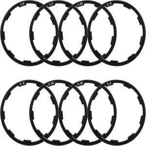 자전거 카세트용 헤드셋 스페이서 8개 하단 브래킷 7/8/9/10/11 스피드 플라이휠 허브 와셔 도로 알루미늄