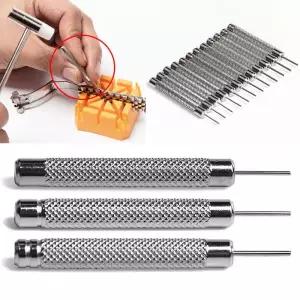 시계줄조절 시계 밴드 펀치 핀 스틱 펀칭 바늘 팔찌 스트랩 리무버 바 해머 골무 수리