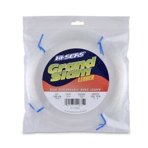 HI-SEAS 그랜드 슬램 모노필라멘트 낚시 리더 - 담수 및 소금물 빅 게임 바텀 낚시, 트롤링을 위한 우수한 스트롱 클리어 블랙