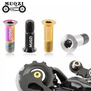 자전거행어 변속기 MUQZI 2개 뒷 풀리 M5 나사 MTB 도로 자전거 자키 휠 티타늄 합금 볼트