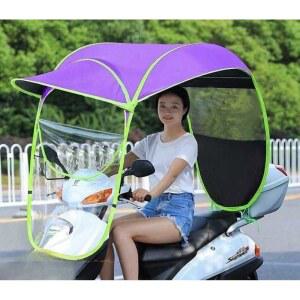 오토바이 전동차 어닝 캐노피 가리개 야옹요정 반사판 전 후면 삼륜차 바이크 사이드 후면