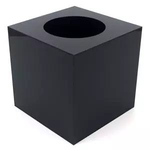 블랙 아크릴 응모함 20x20cm 추첨함 경품박스 식권함/경품/박스/이벤트/파티/행사/행사용/행운권/뽑기통