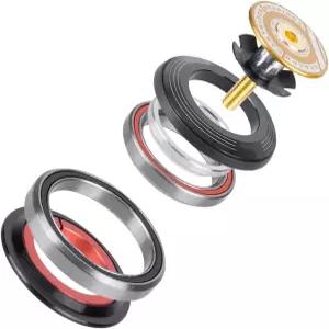 쿠잉테크 자전거 헤드셋 42 52mm 산악 베어링 1-1/2인치 표준 척추 포크 1-1/8인치 스트레이트 튜브 프론트