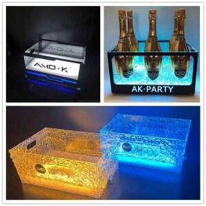 와인 조명 상자 보관 파티 24개 LED파티 패턴 소품 얼음 투명