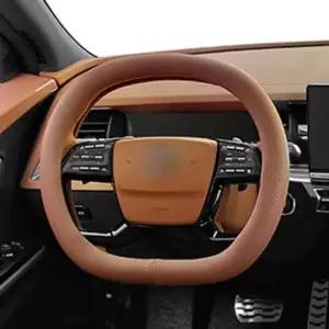 [CAR] 토스카 06년~08년 D컷 브라운 타공 핸들커버 가죽