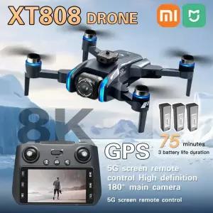 드론액세서리 샤오미 미지아 XT808 GPS 드론 8K 전문가용 4K HD 듀얼 카메라 브러시리스 모터 WIFI FPV RC