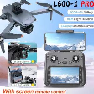 드론액세서리 L600-1L600 PRO MAX 드론스크린 듀얼 카메라 4K 전문 드론카메라 GPS FPV 쿼드콥터 3KM 비행