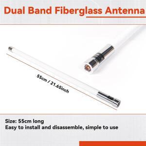 픽 NL550 136-174/400-470MHz VHF UHF 듀얼 밴드 유리섬유 안테나