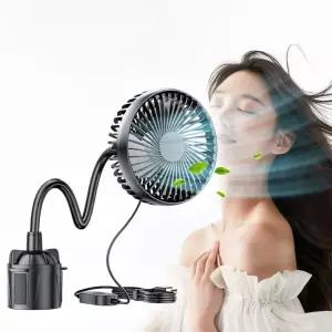 컵 홀더 거치 싱글 USB 선풍기