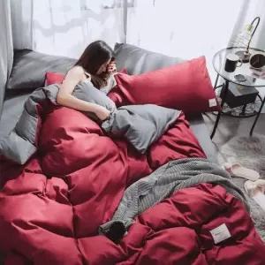 베개커버 호텔 침구 매트리스 침대 베개 이불 커버 세트_쥬디Q