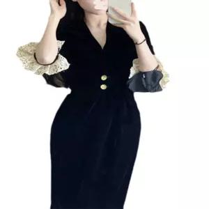 벨벳원피스 연말 파티룩 상견례 피로연 모임룩 원피스