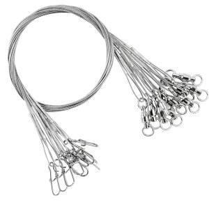 AMY스포츠 스테인리스 스틸 낚시 리더 솔트워터 리그 루어 헤비 와이어 화이트 니켈