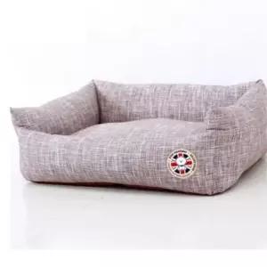 [반려] 강아지 포근한 1P 브라운 방석 쿠션 사각 대형 침대