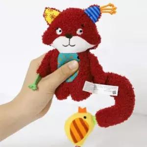 [반려] 터그놀이 바스락 다람쥐 애착 1P 삑삑이 강아지 인형