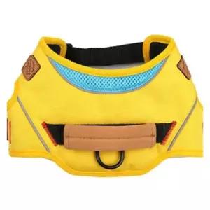 [반려] 산책 1P 압력분산 옐로우 하네스 강아지 가슴줄 3XL