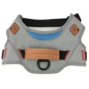 [반려] 1P 산책 하네스 압력분산 가슴줄 그레이 강아지 5XL
