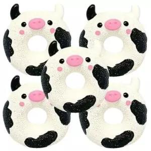 [반려] 장난감 도넛 카우 토이 강아지 라텍스 삑삑이 터그 5P