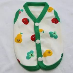 [반려] 간절기 똑딱이 1P 강아지 그린 조끼 2XL 민소매 채소