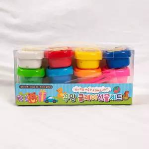 꾸밈 클레이 선물 세트 12색 점토공예 컬러 찰흙놀이 공작