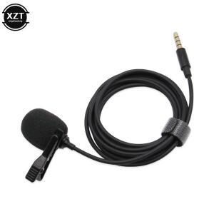 휴대용 호환 전방향 마이크 라발리에 타이 클립 미니 4 극 3.5mm 잭 오디오 녹음 인터뷰 노트북